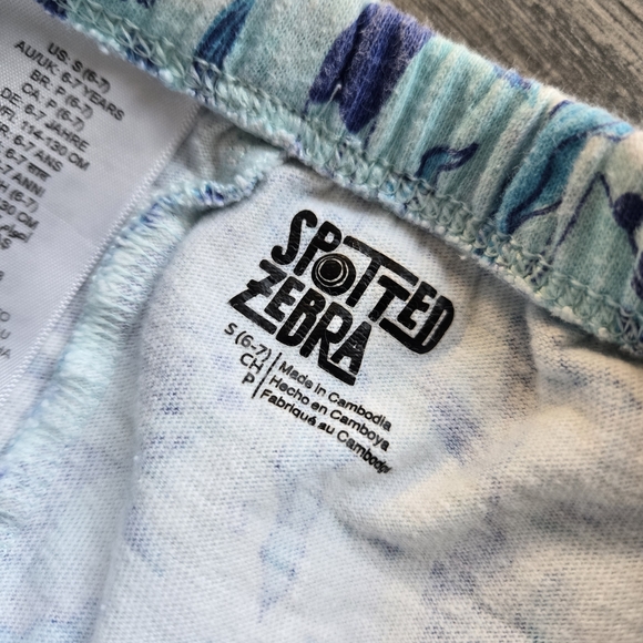 Kids Ruffled Skirts Set - Blue Pattern & Gray - Picture 8 of 8